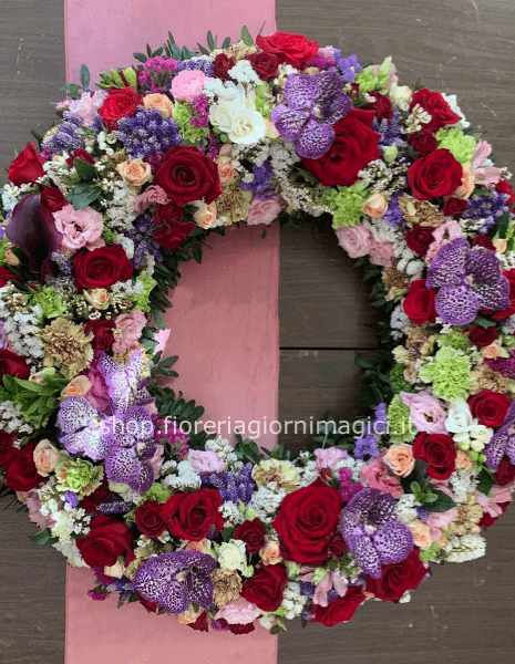 Corona funebre d'appoggio