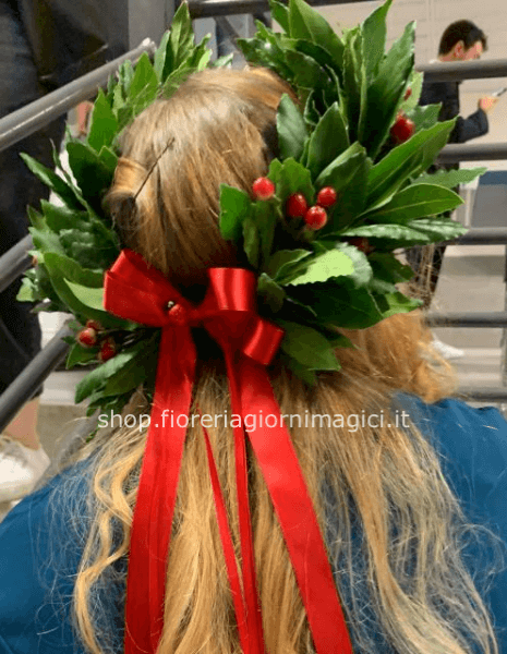 Coroncina di alloro per laurea con bacche