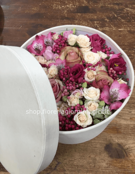 Flowerbox in velluto (disponibile solo bordeaux)